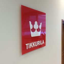 Piękne logo na ścianie